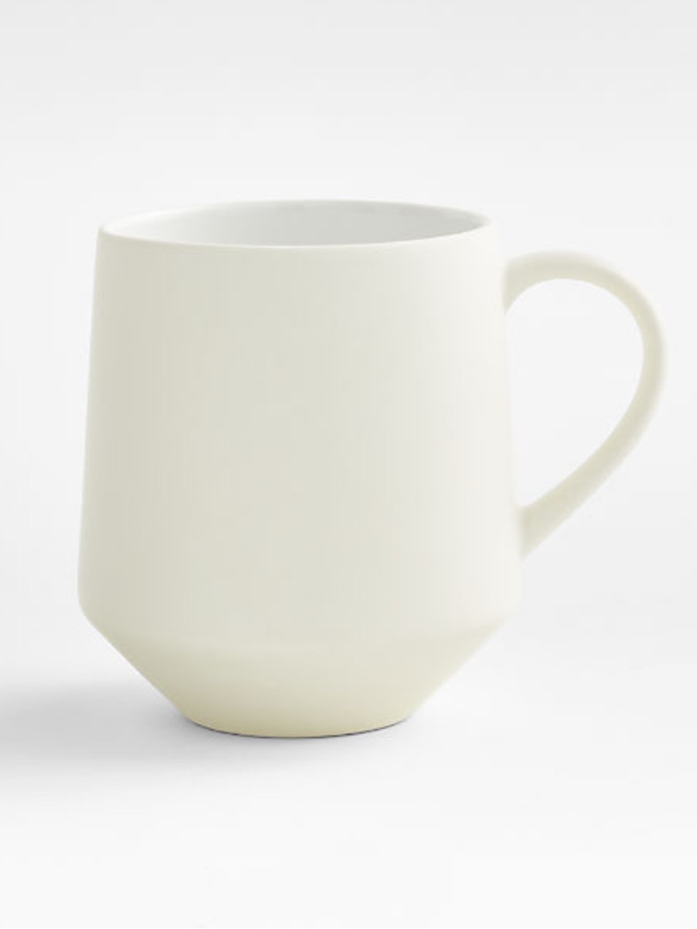 New! Crate&Barrel White Porcelain Mug 14 oz.